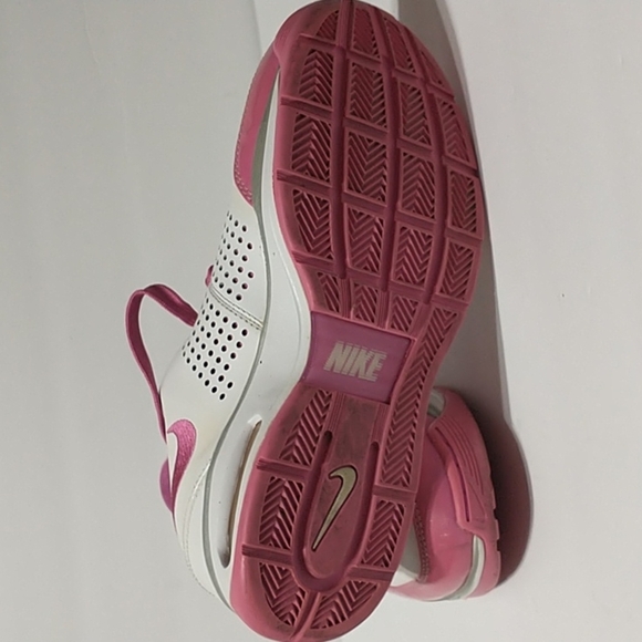 Vintage Nike Breast Cancer Ribbon white leather women size 8.5 - Picture 5 of 12